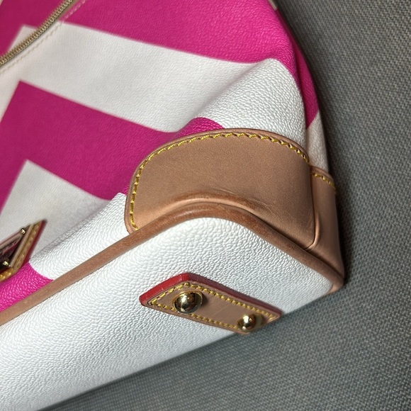 Dooney & Bourke Pebble Leather Crossbody in Fuchsia - Picture 12 of 13